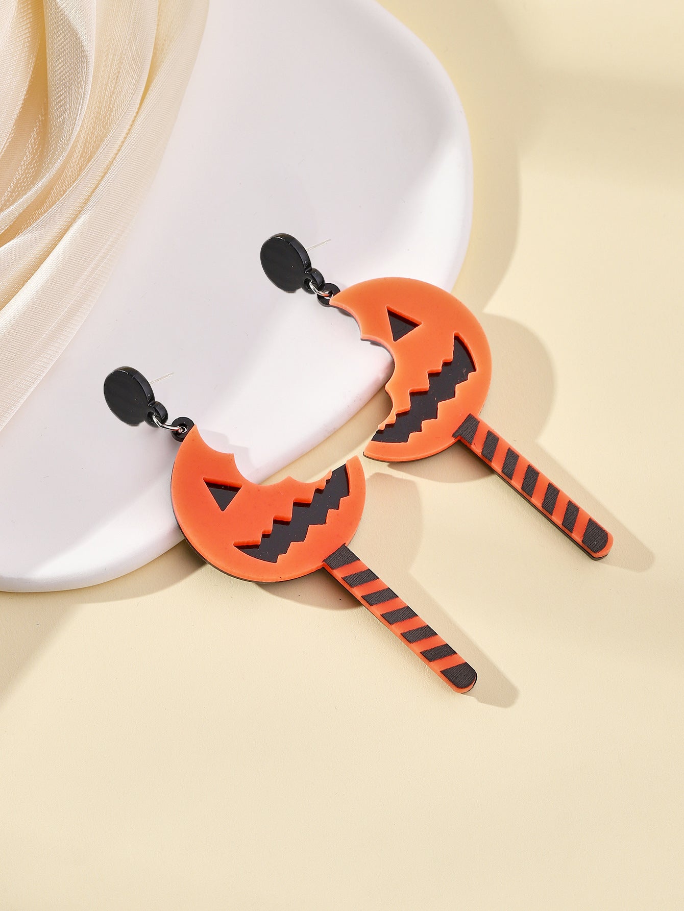 Halloween Women Fashion Funny Pumpkin Earrings