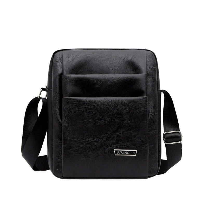 Bolso bandolera informal de PU para negocios a la moda para hombre