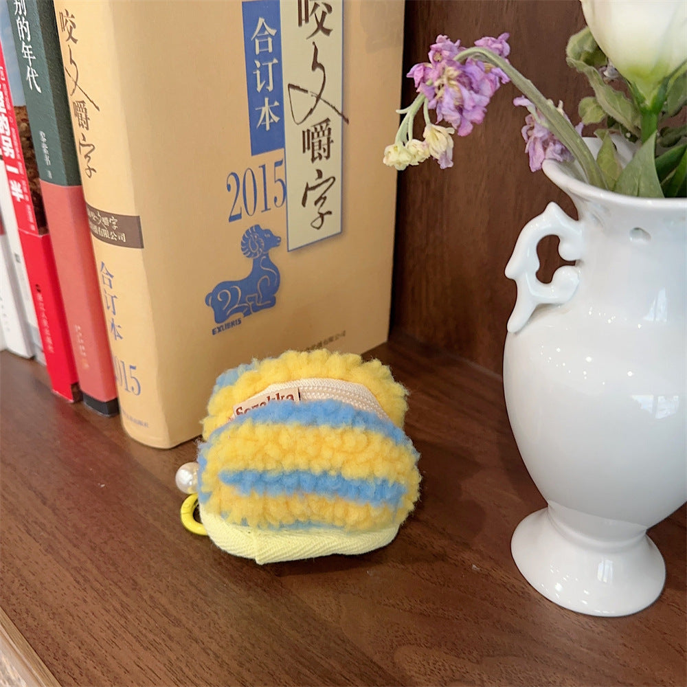 Cute Plush Soft Airpods Protective Cover Bag