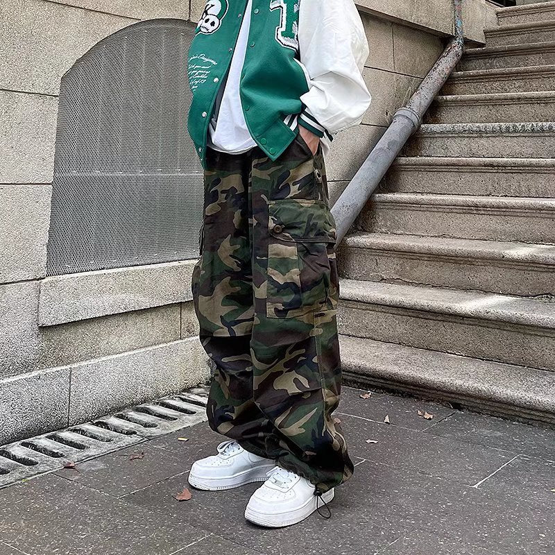 Men Fashion Casual Camouflage Cotton Blend Pants