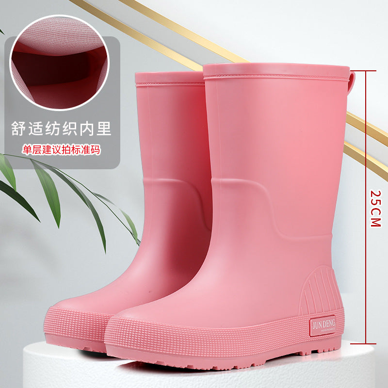 Botas de lluvia impermeables y antideslizantes para mujer