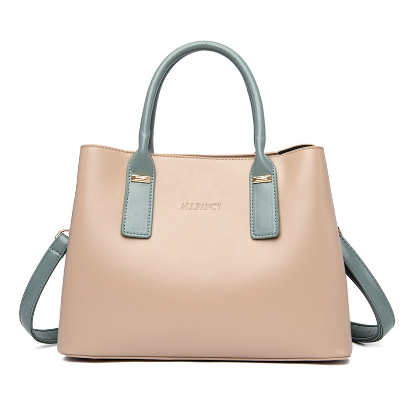 Sac à main décontracté à grande capacité pour femme, couleur unie