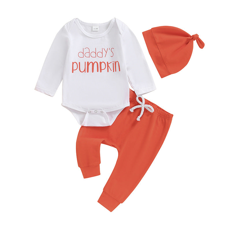 Conjunto de mameluco y pantalón de manga larga para bebé niño