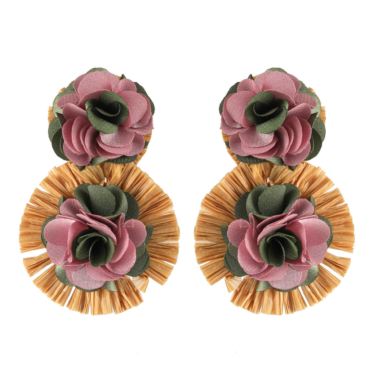 Bohemian Multicolor Floral Earrings