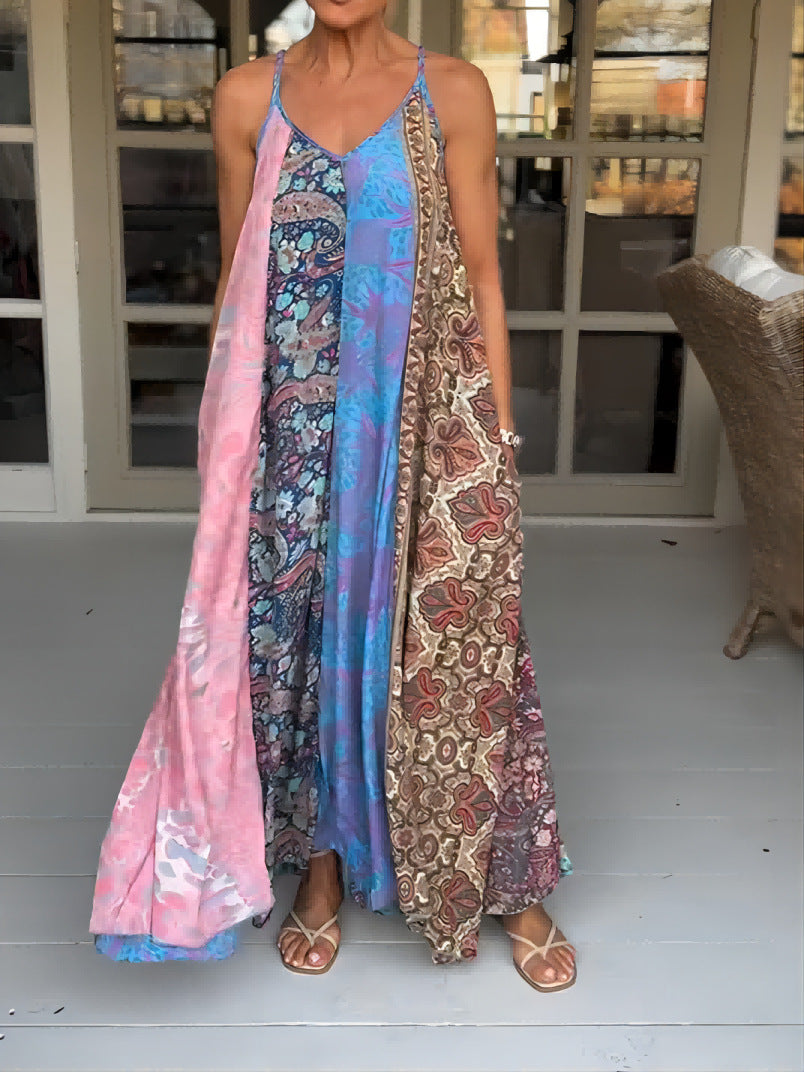 Summer Women Casual Vacation Beach Maxi Dress