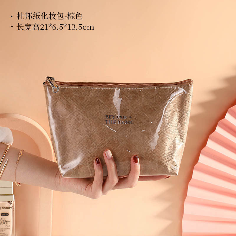 Trousse de maquillage cubique tendance - Imprimé lettres