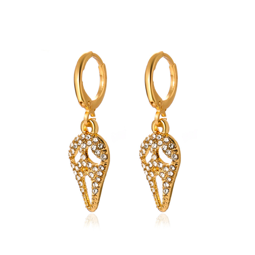 Halloween Women Fashion Exaggerated Grimace Earrings