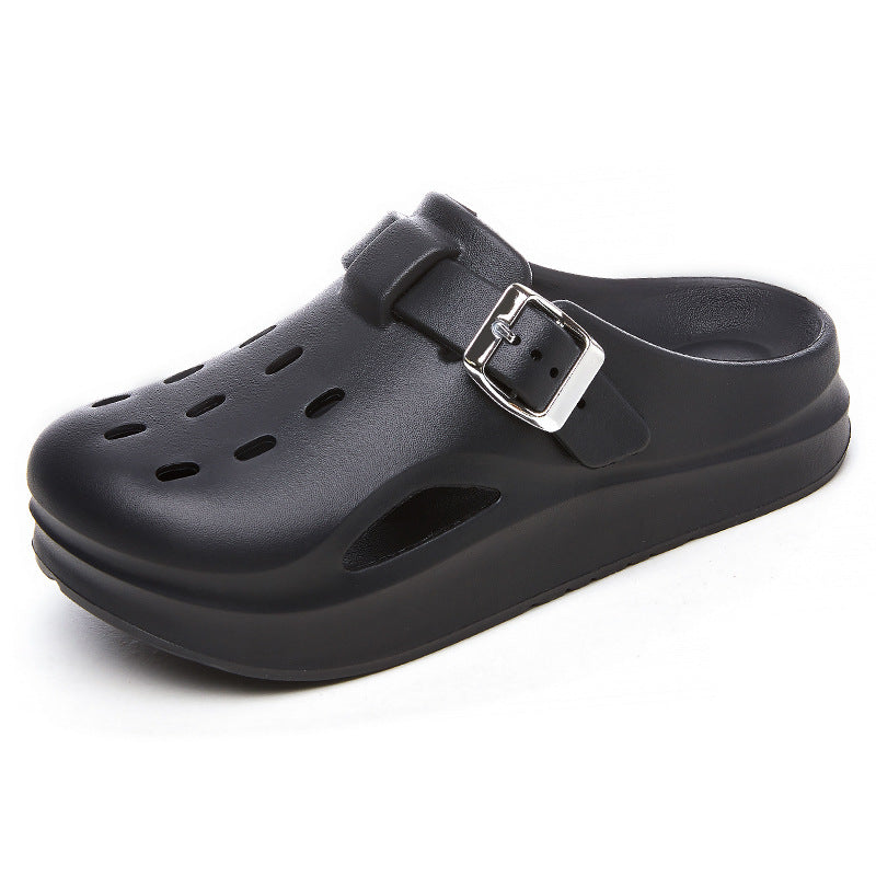 Zapatillas informales con suela gruesa y antideslizantes para mujer