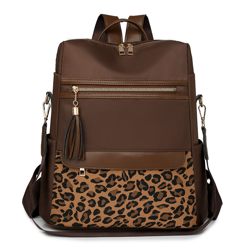 Lightweight Travel Multi-Use Leopard Schoolbag