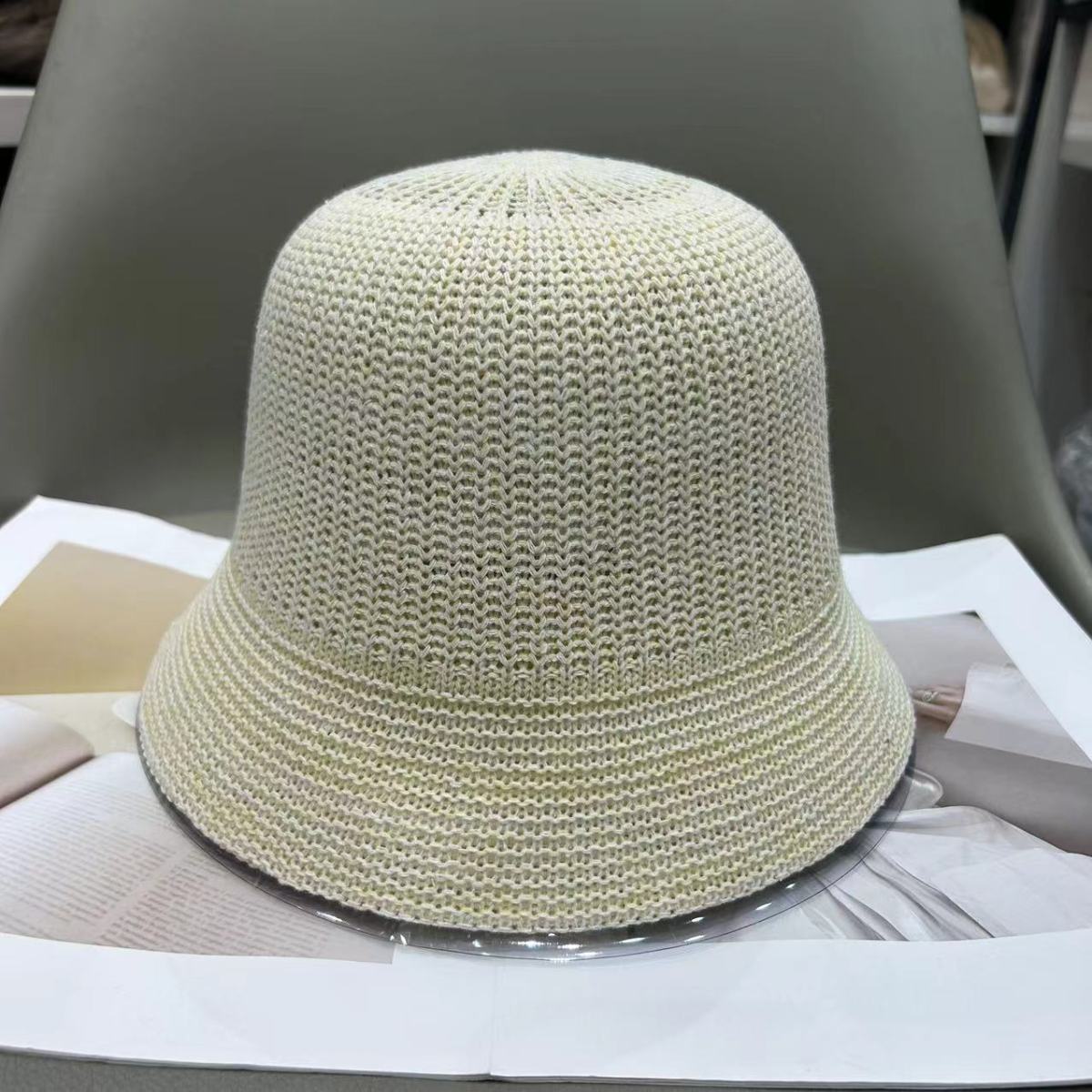 Summer Women Fashion Straw Woven Bucket Hats