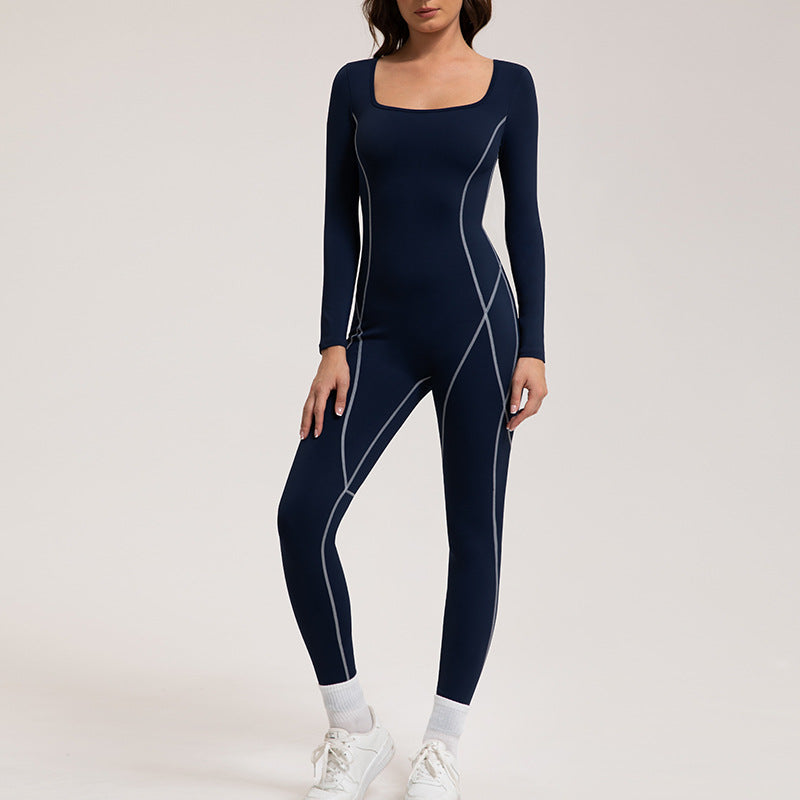 Women Yoga Fashion Line Sports Jumpsuit