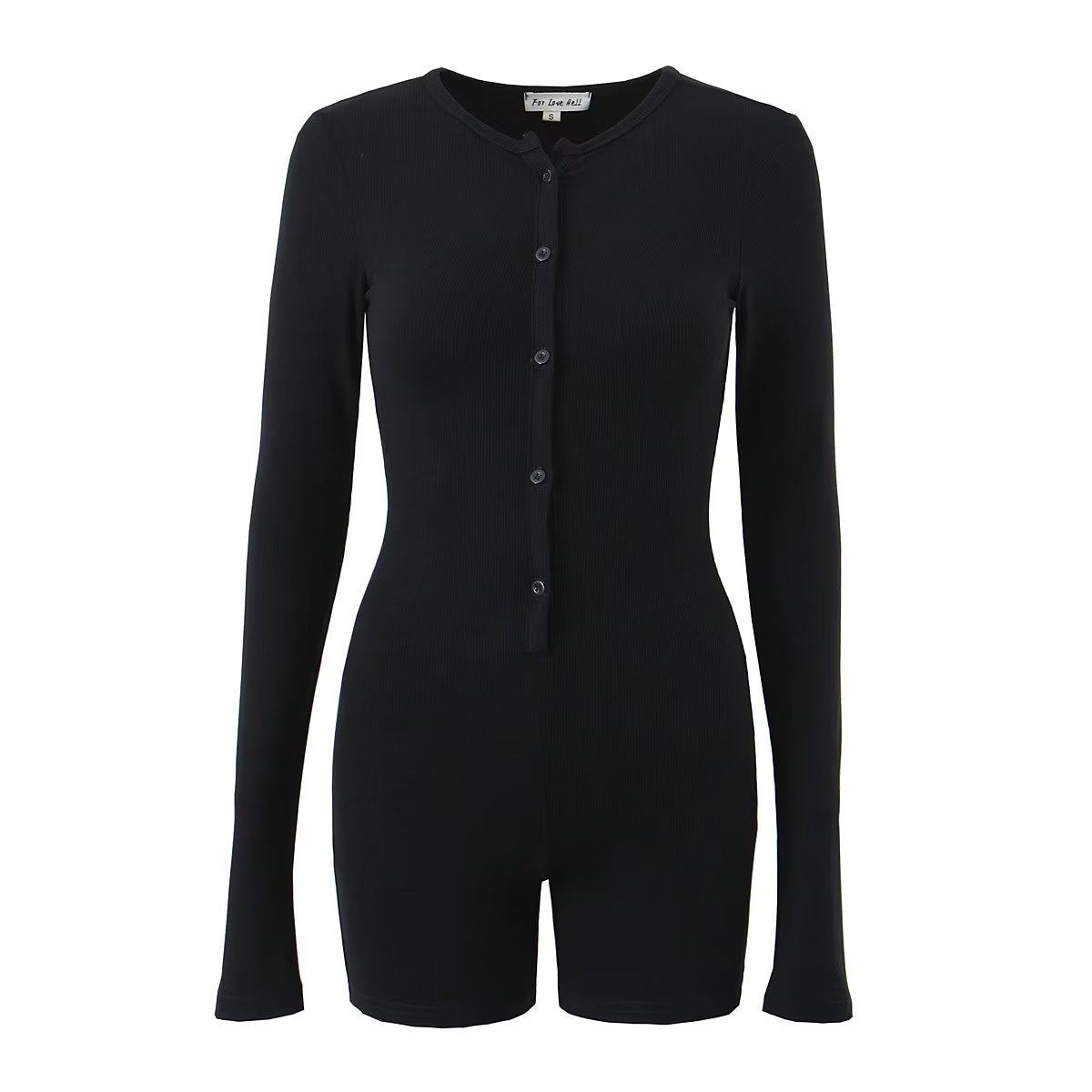 Women Yoga Solid Color Long Sleeve Sports Rompers