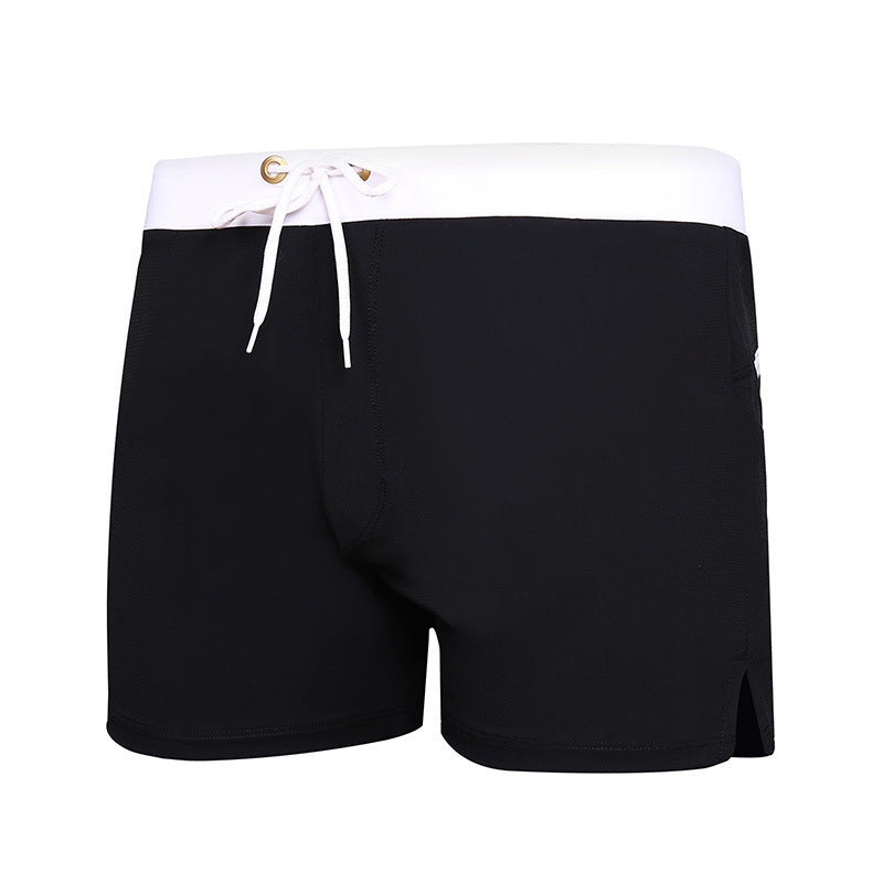 Bañador de playa informal con cordón y colores a juego para hombre
