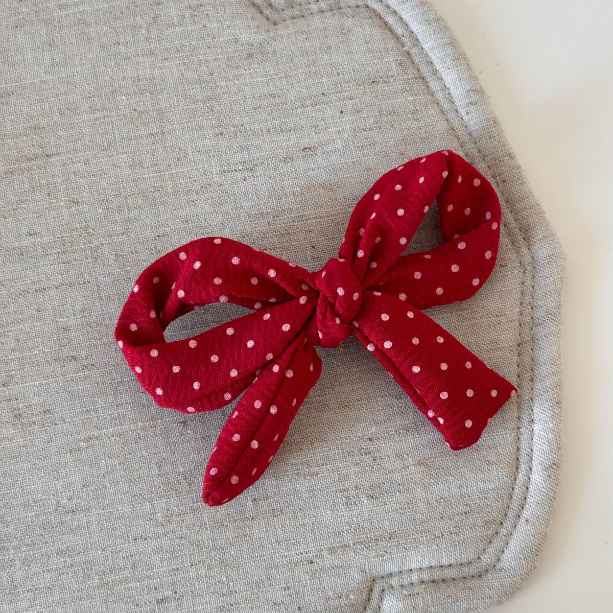 Women Fashion Polka Dot Bowknot Hairpin