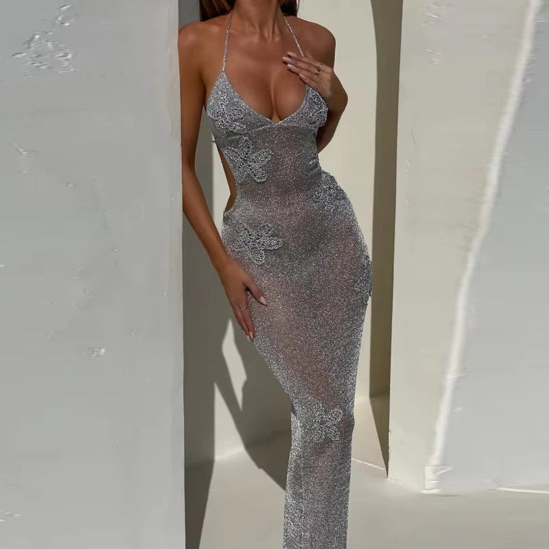 Robe dos nu sexy à la mode pour femmes