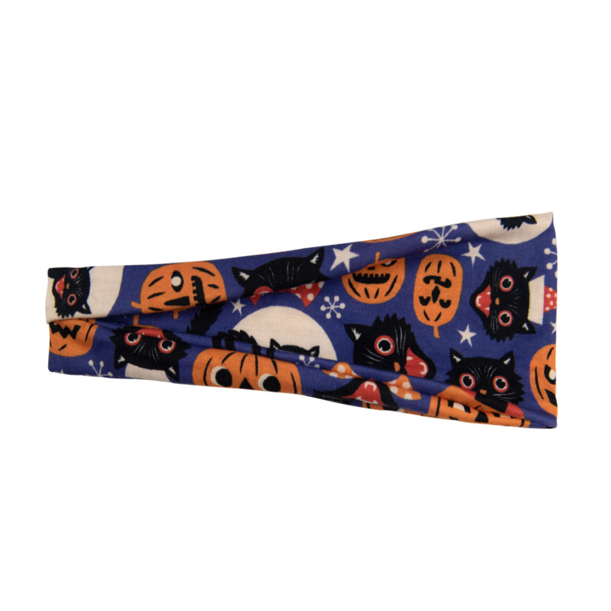 Diadema deportiva con estampado de calabaza y calavera de Halloween