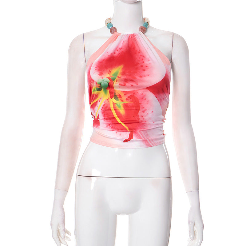 Women Summer Fashion Floral Printed Camisole