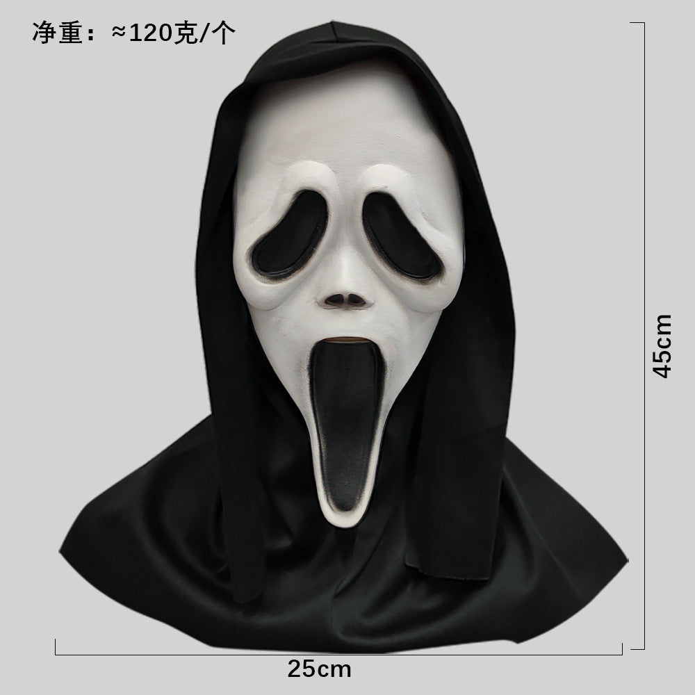 Máscara de calavera de látex blanca de Halloween Scream Horror