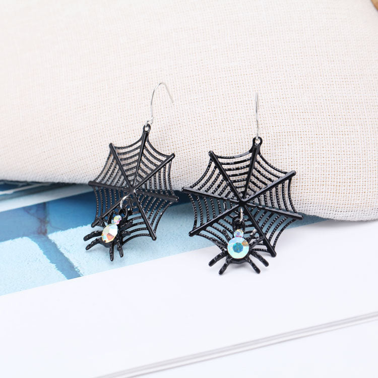 Halloween Women Horror Funny Ghost Spider Lips Earrings