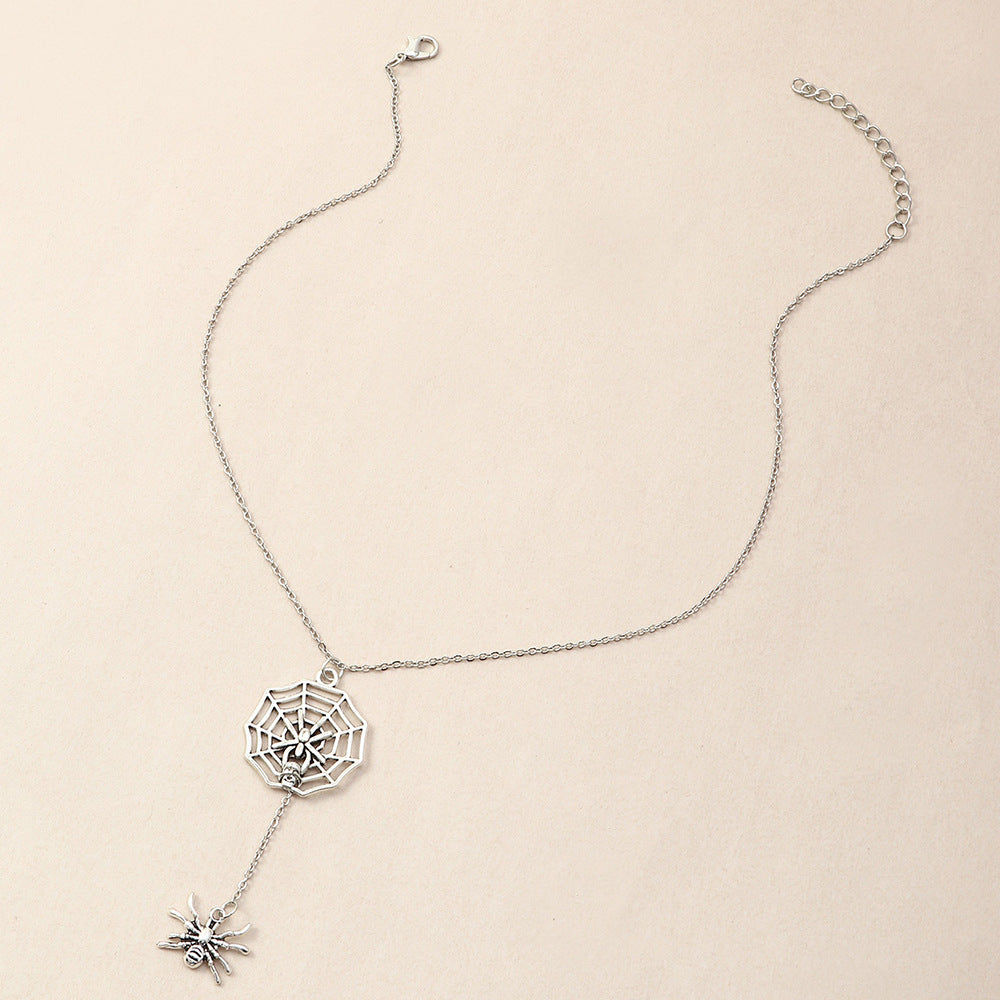 Collar de calavera de animal de Halloween con personalidad de moda para mujer