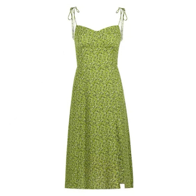 Tight Waist Summer Women Petite Vacation Sundress