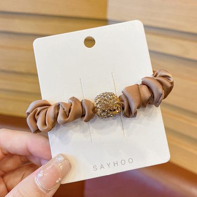 Women Fashion High Elastic Rhinestone Hair Rope