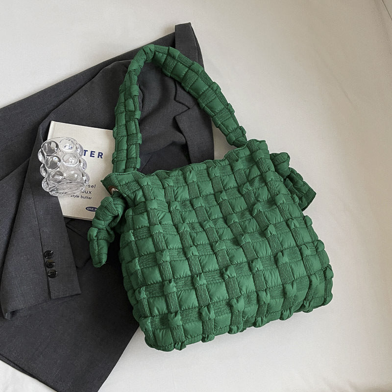 Bolso de hombro informal de gran capacidad para mujer, de color liso, estilo tote
