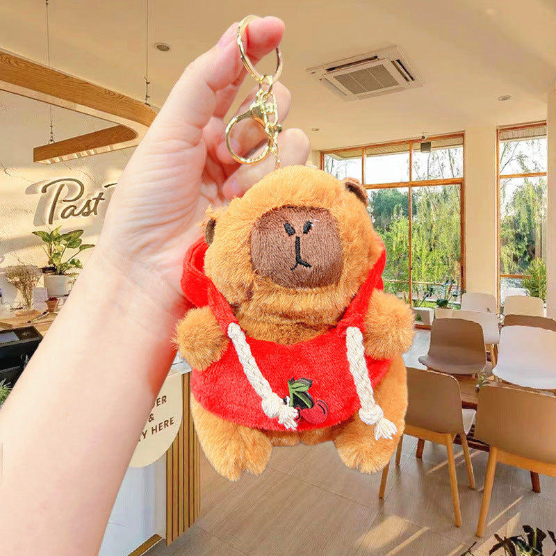 Cute Cartoon Plush Guinea Pig Keychain Bag Pendant Lovable Wind Style