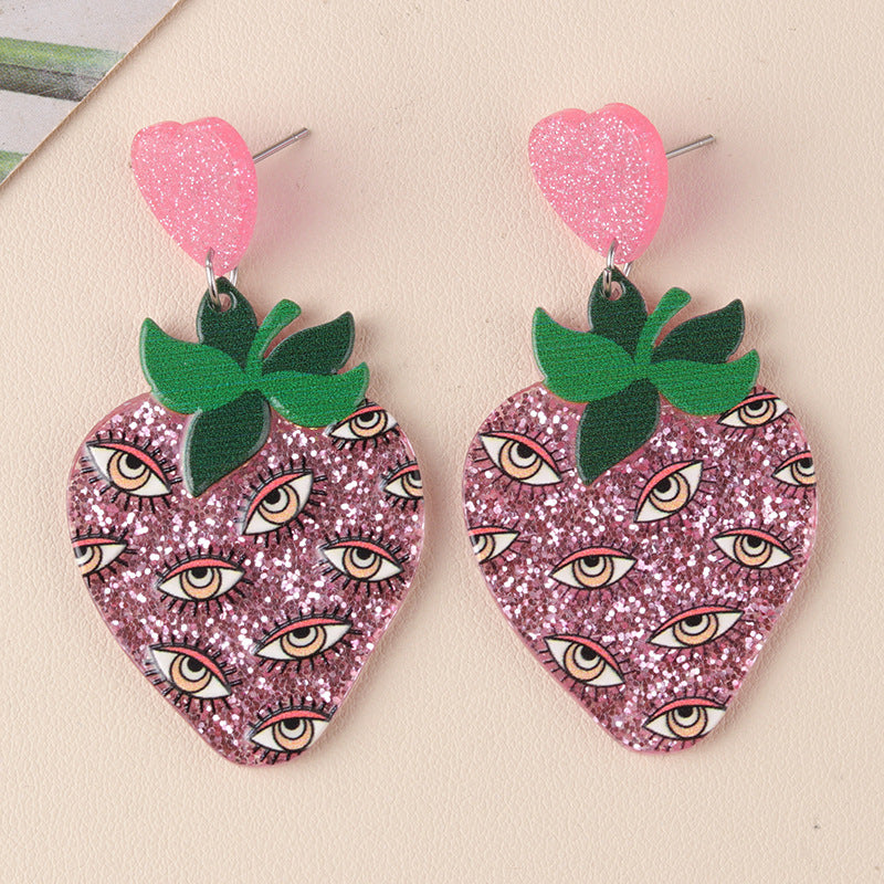 Boucles d'oreilles citrouille fantôme en acrylique pour femme, motif dessin animé d'Halloween