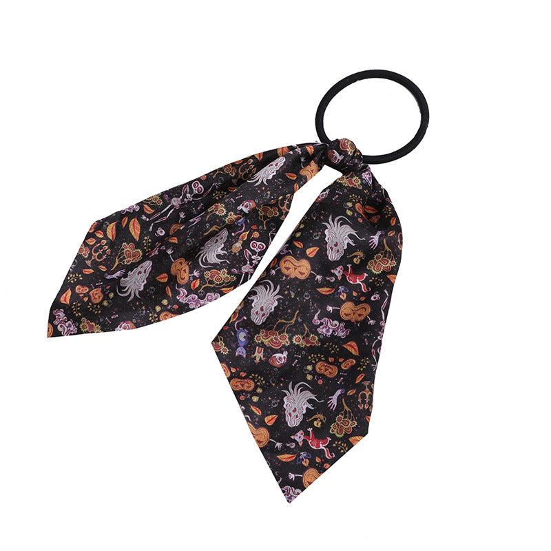 Ruban pour cheveux Halloween pour femme, motif citrouille fantôme, dessin animé