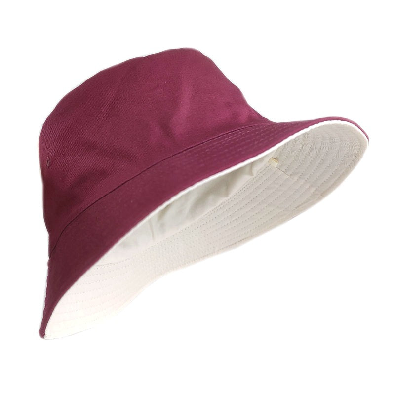 Chapeau bob extra large double face coloré