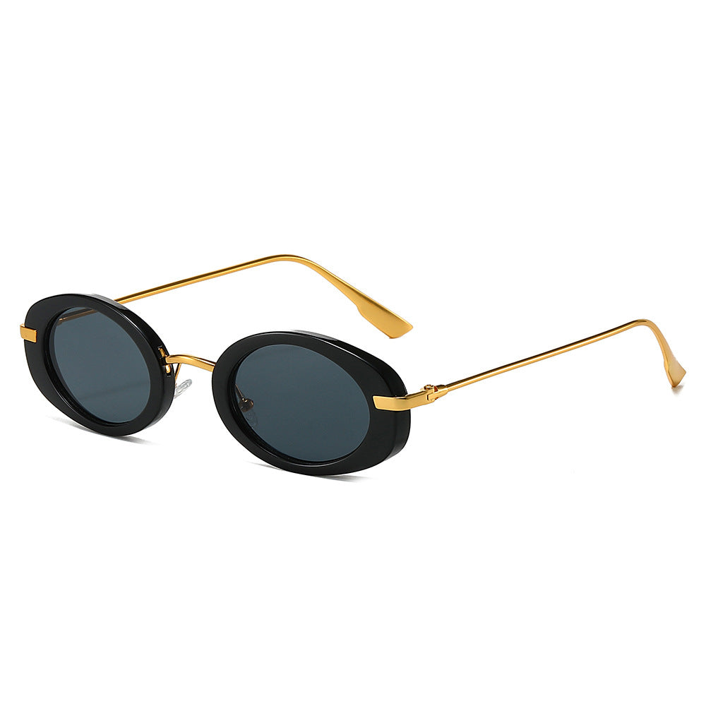 Women Retro Small Frame Oval Sunglasses Fashion Glasses for Women