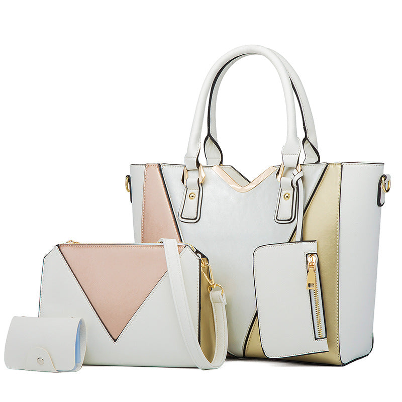 Ensemble de quatre sacs à main tendance en PU de grande capacité