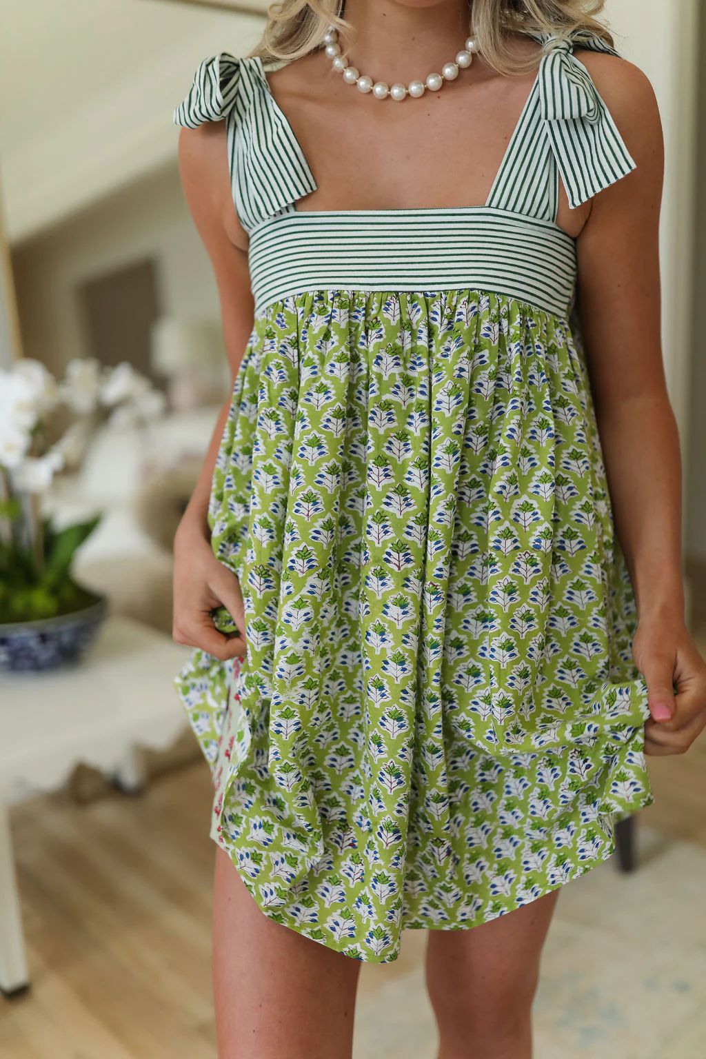 Women Vacation Floral Printed Sleeveless Dress