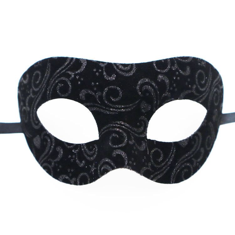 Masque demi-visage Zorro à la mode, simple et assorti aux couleurs