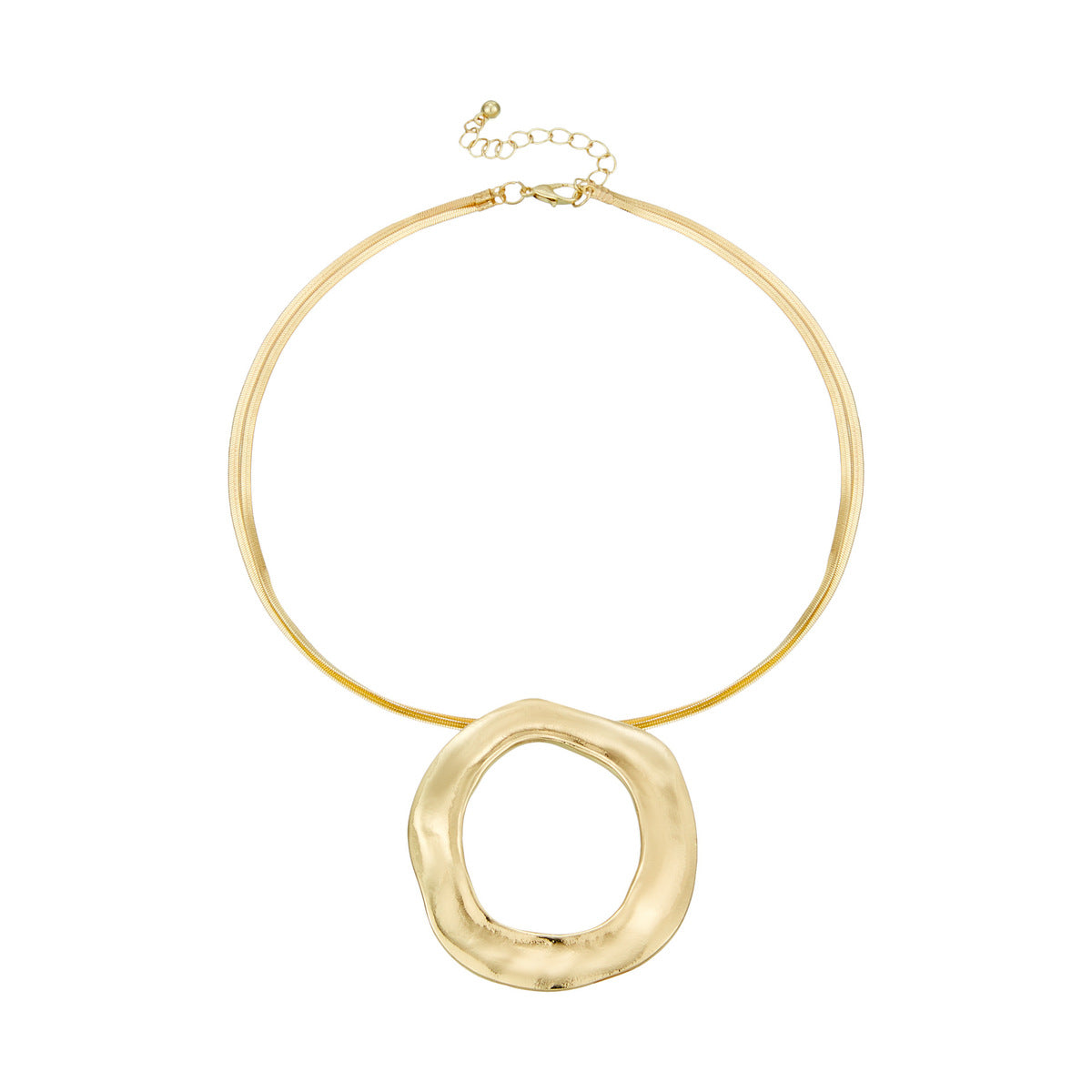 Collar con colgante geométrico de aleación de moda para mujer en oro y plata