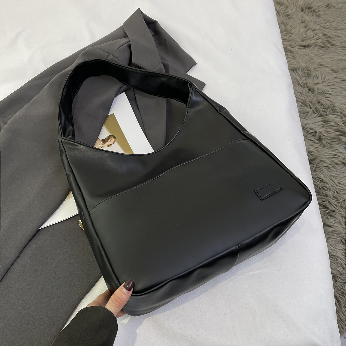 Autumn Women Large Capacity PU Shoulder Bag
