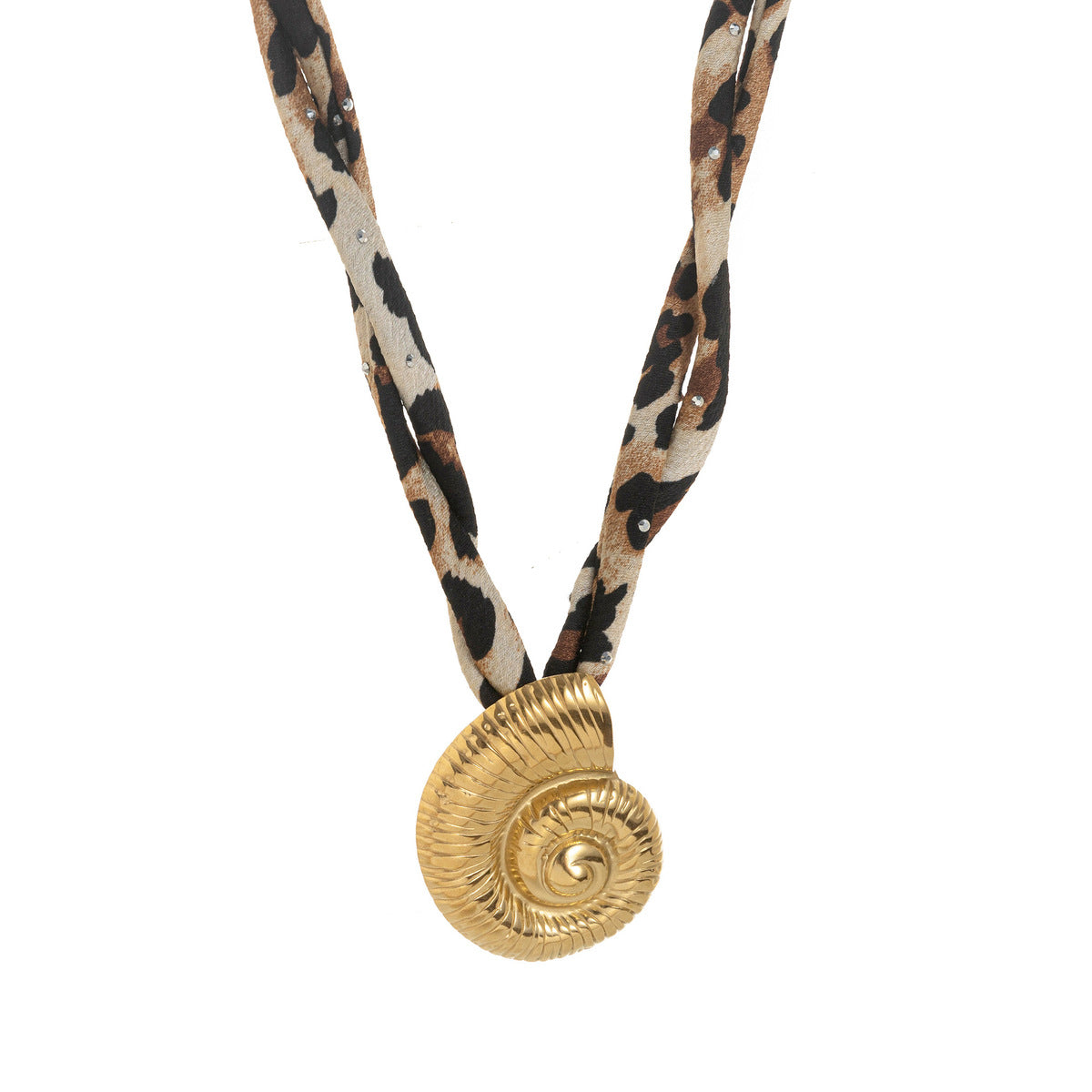 Women Fashion Leopard Starfish Pendant Sea Necklace
