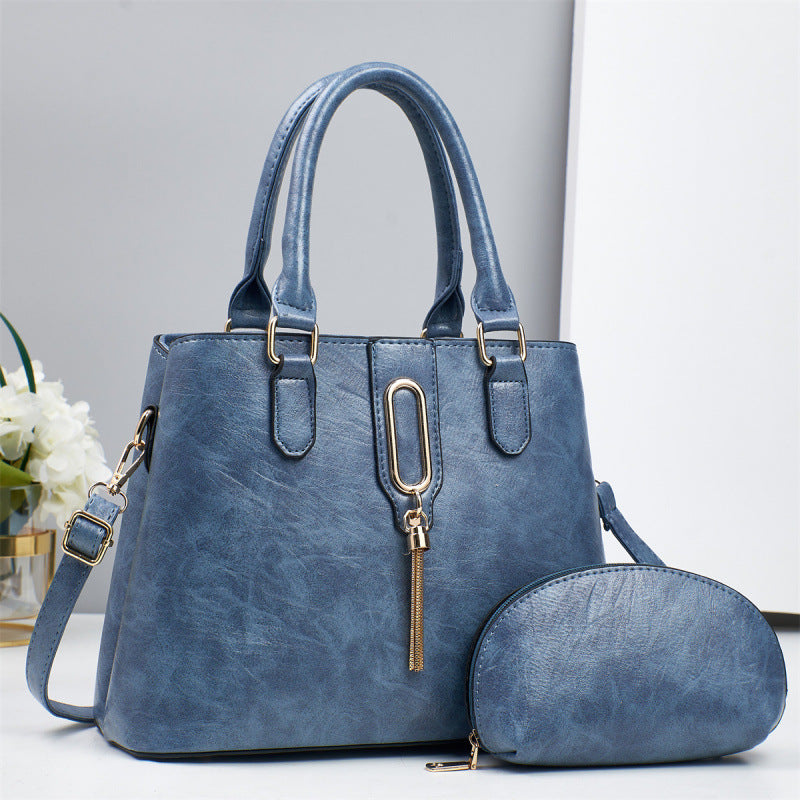 Ensemble deux pièces pour femme, sac à main élégant