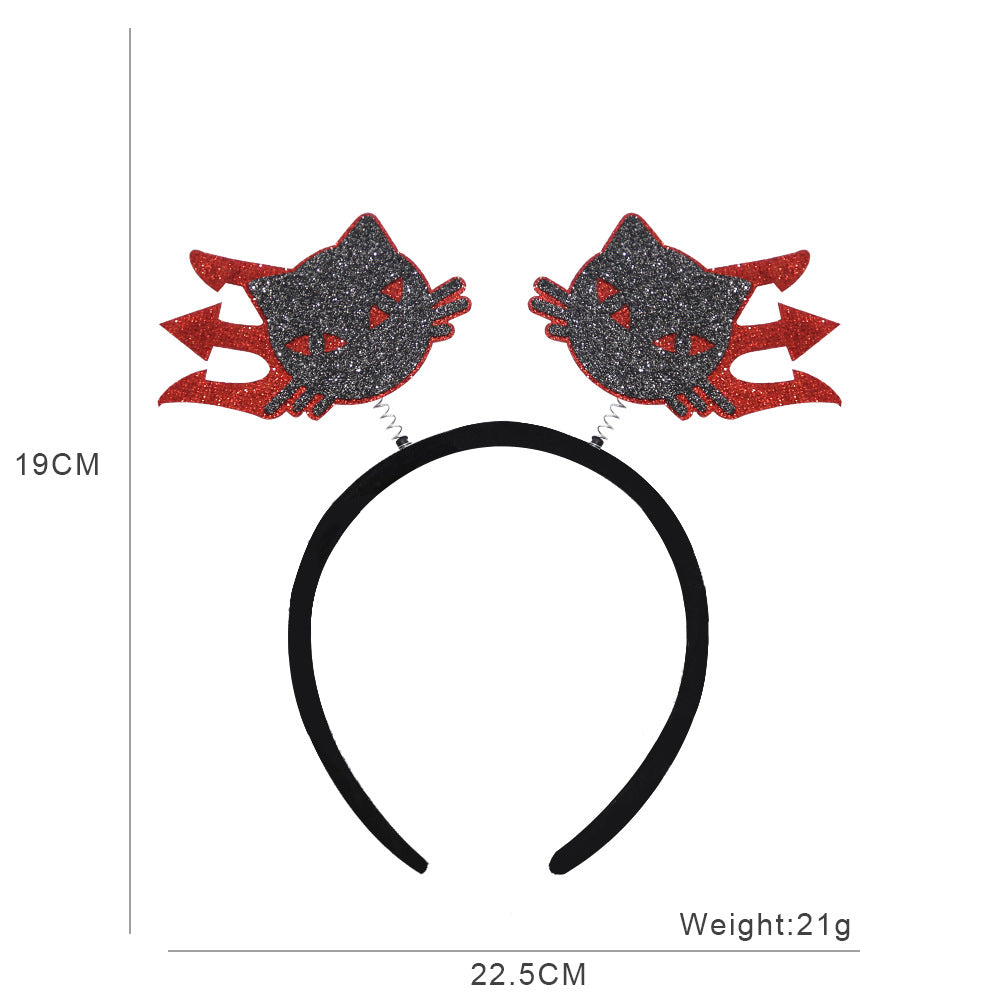 Bandeau d'Halloween pour enfants, accessoires de fête fantôme, citrouille et squelette