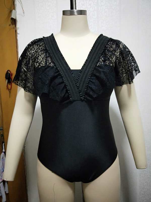 Traje de baño de talla grande con empalme de malla sexy a la moda para mujer