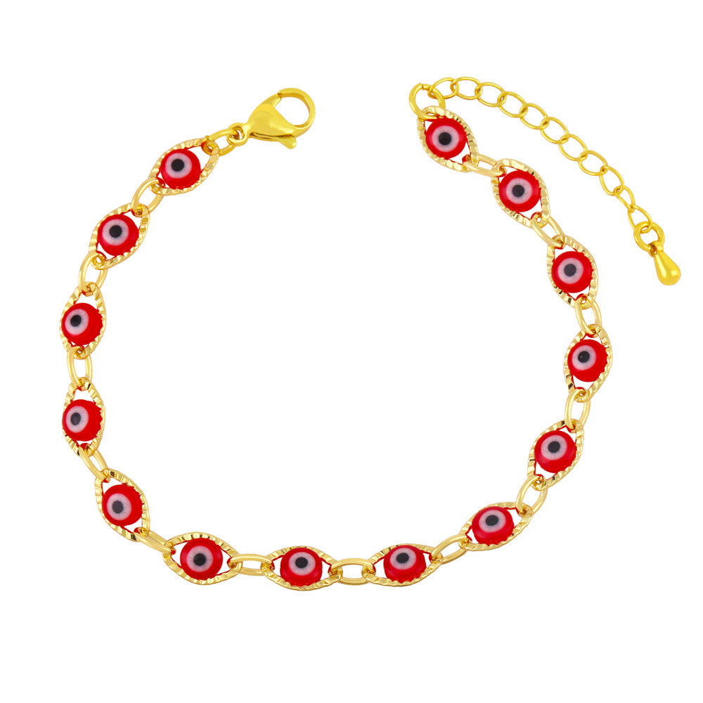 Pulsera creativa de ojo de diablo para mujer