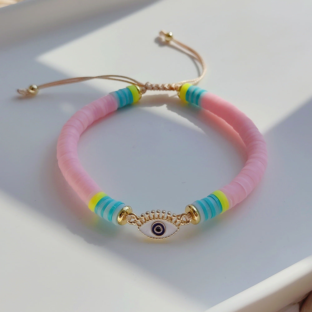 Women Fashion Bohemian Luck Eye Multicolor Bracelet