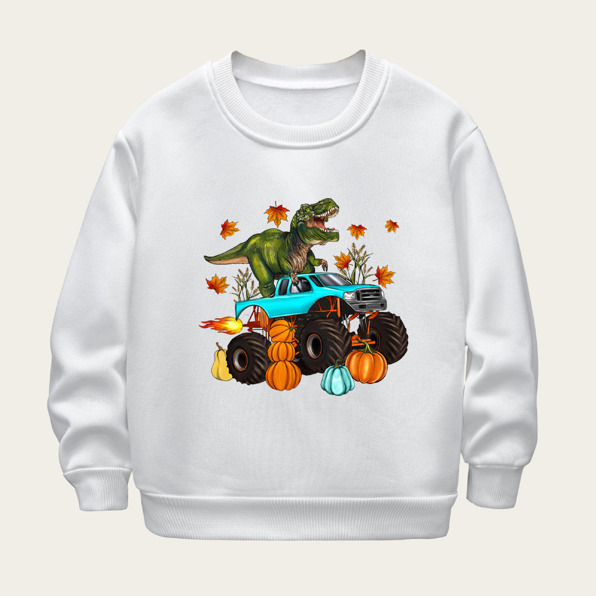 Kids Toddler Unisex Fleece Halloween Print Sweatshirts