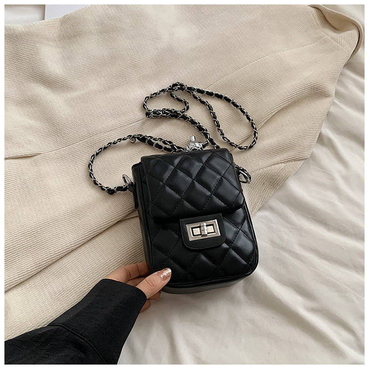 Summer Rhomboid Embroidery Mini Crossbody Bag