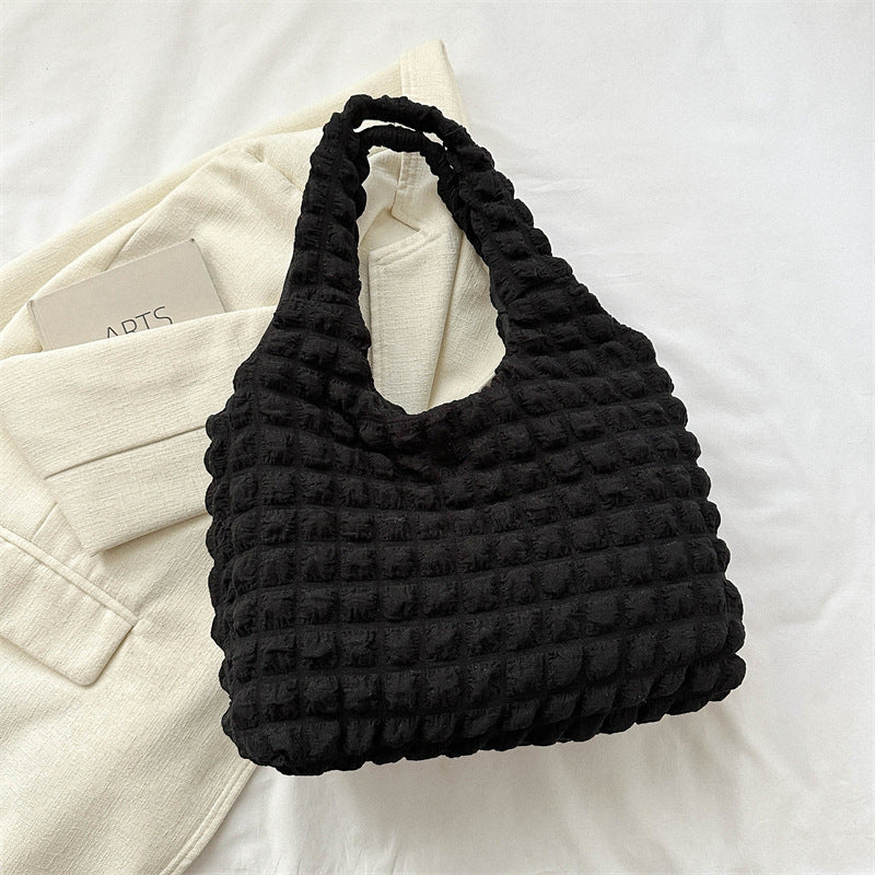 Bolso de mano plisado informal de moda para mujer