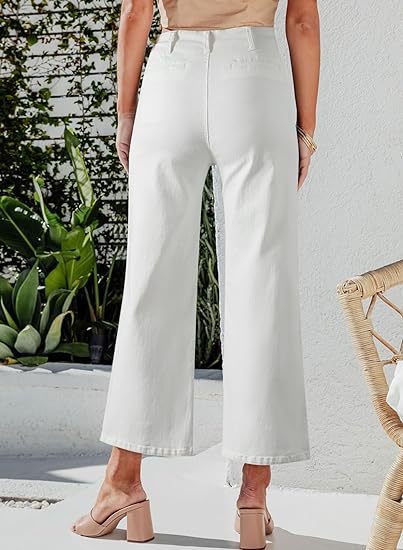 Vintage Women Crop Micro-Flared Jeans