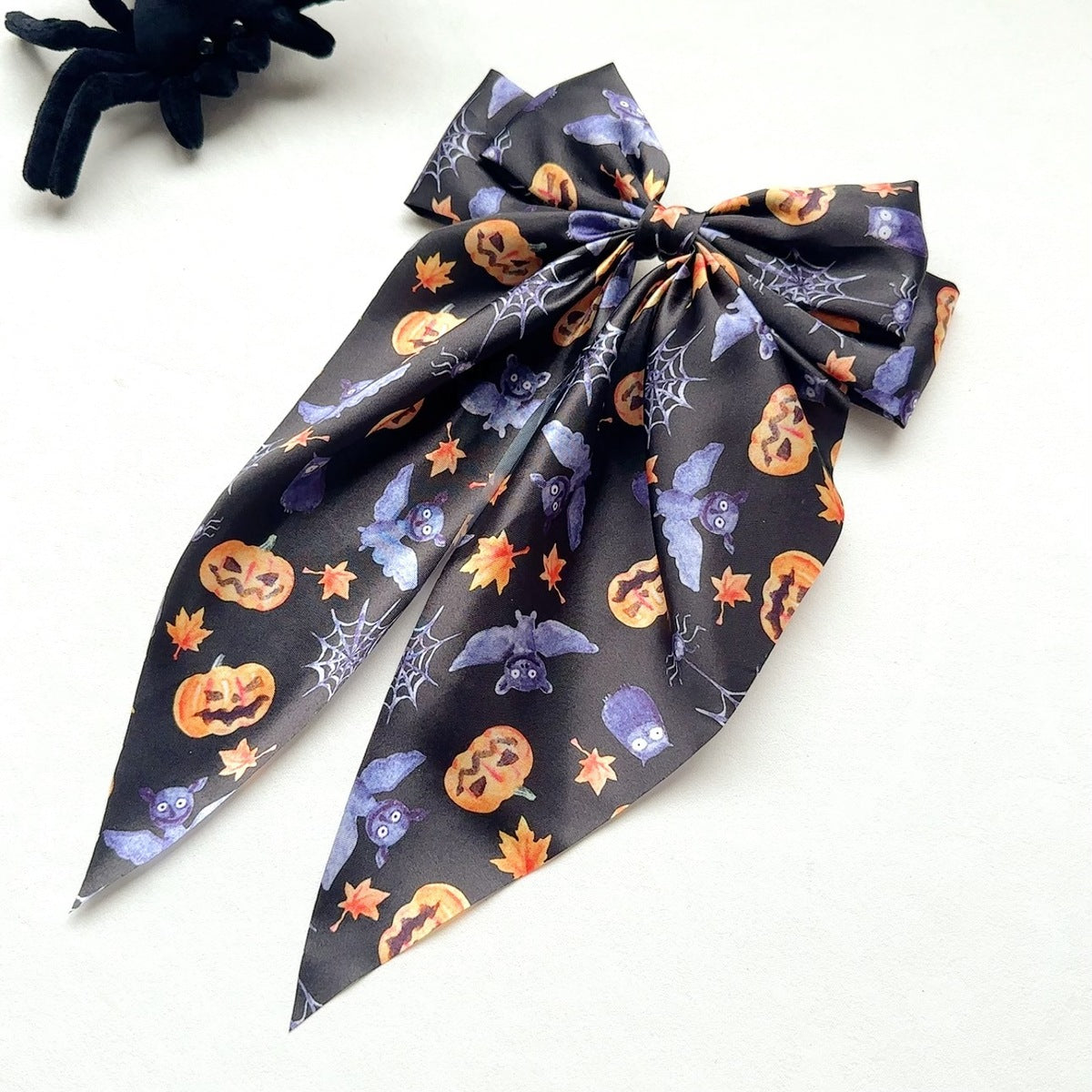 Halloween Ghost Spider Strap Spring Hairpin