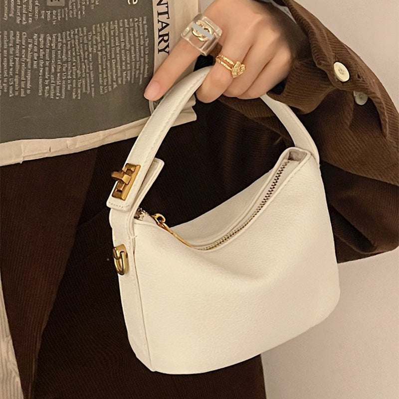 Bolso de mano de diseño de color sólido de moda