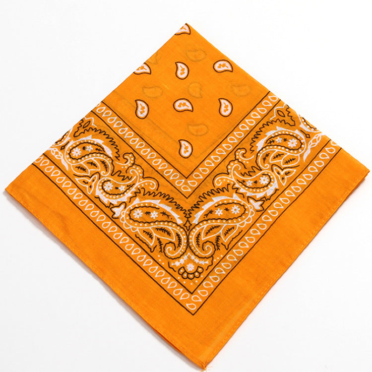 Women Fashion Cashew Print Square Scarf Cotton Street Style Accessory